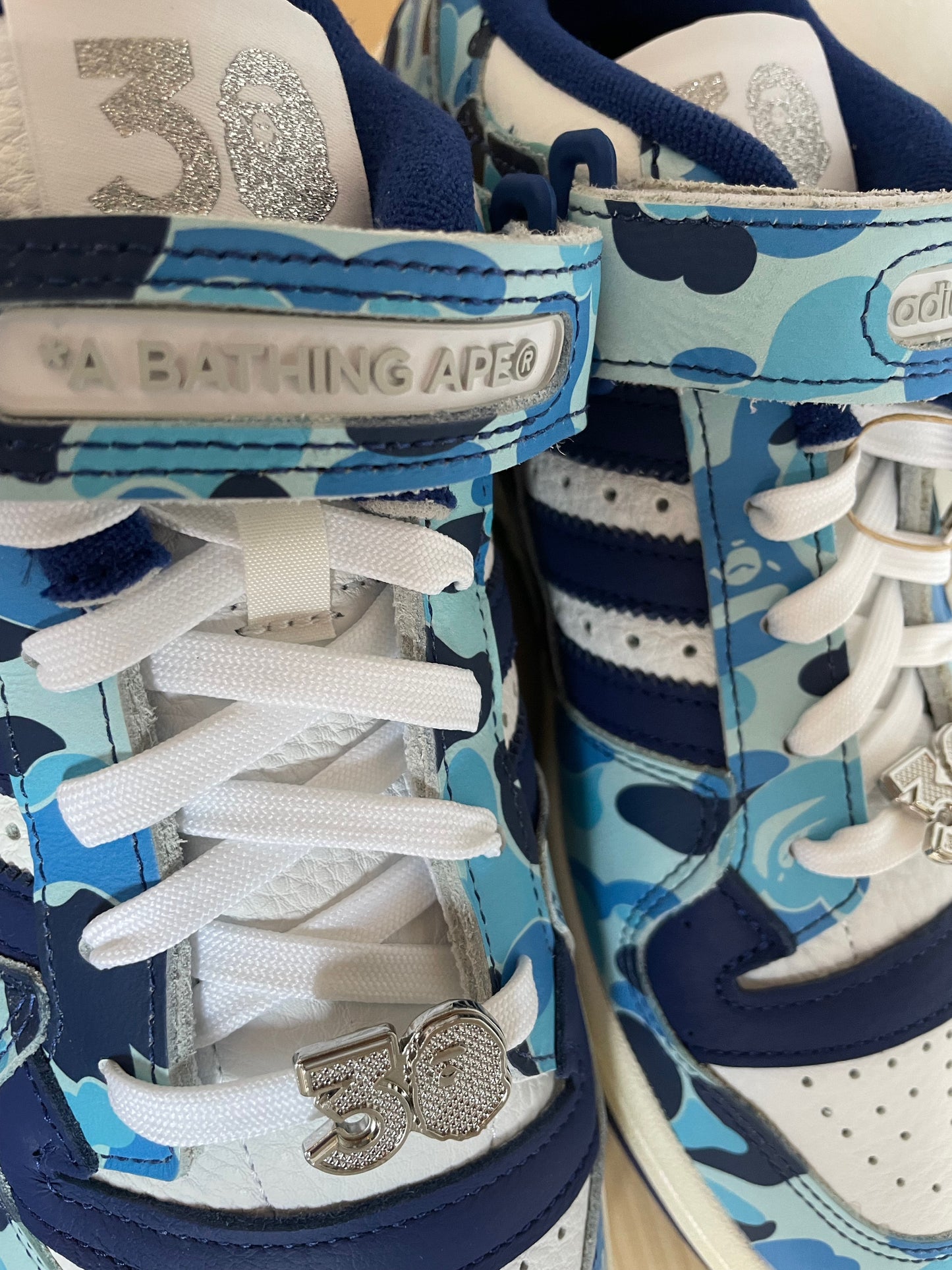 Adidas Forum 84 Low Bape 30th Anniversary Blue Camo