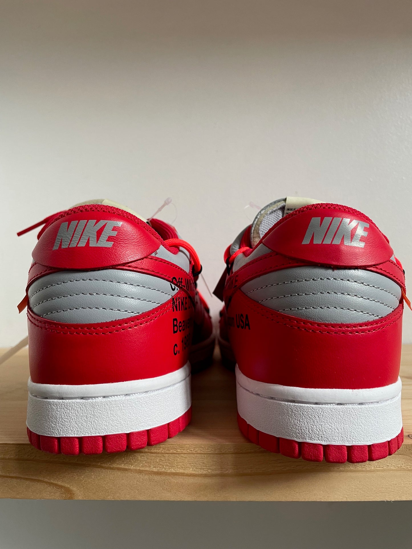 Nike Dunk Low Off-White University Red