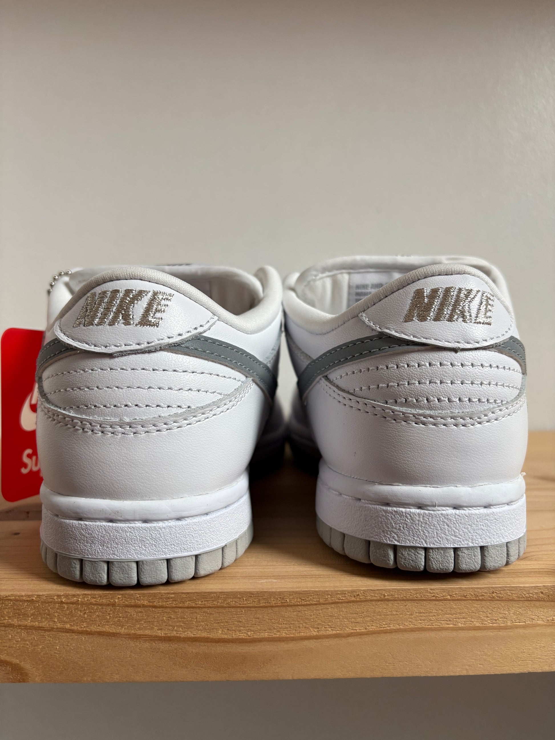Nike SB Dunk Low Supreme 94 White Metallic Silver