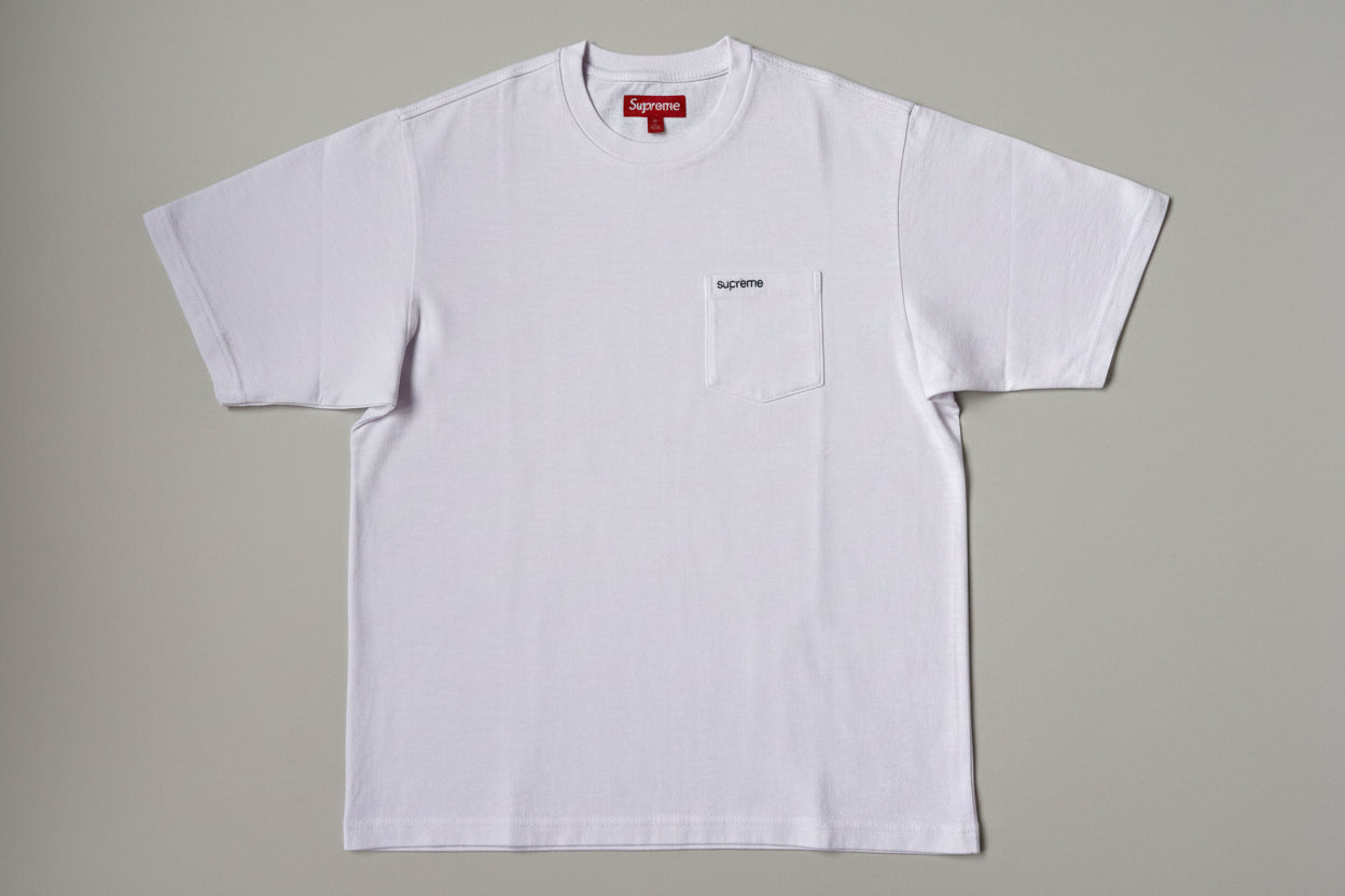 Supreme S/S Pocket Tee White | Antwerp Snkr – Antwerp snkr