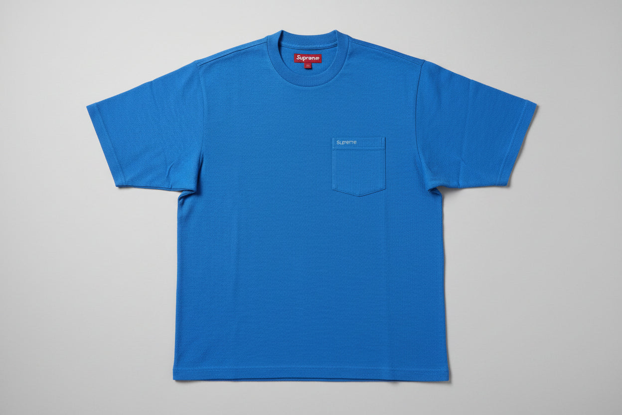 Supreme T-Shirt S/S Pocket Tee Blue