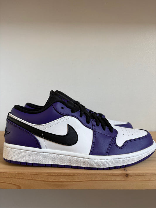 Jordan 1 Low Court Purple White