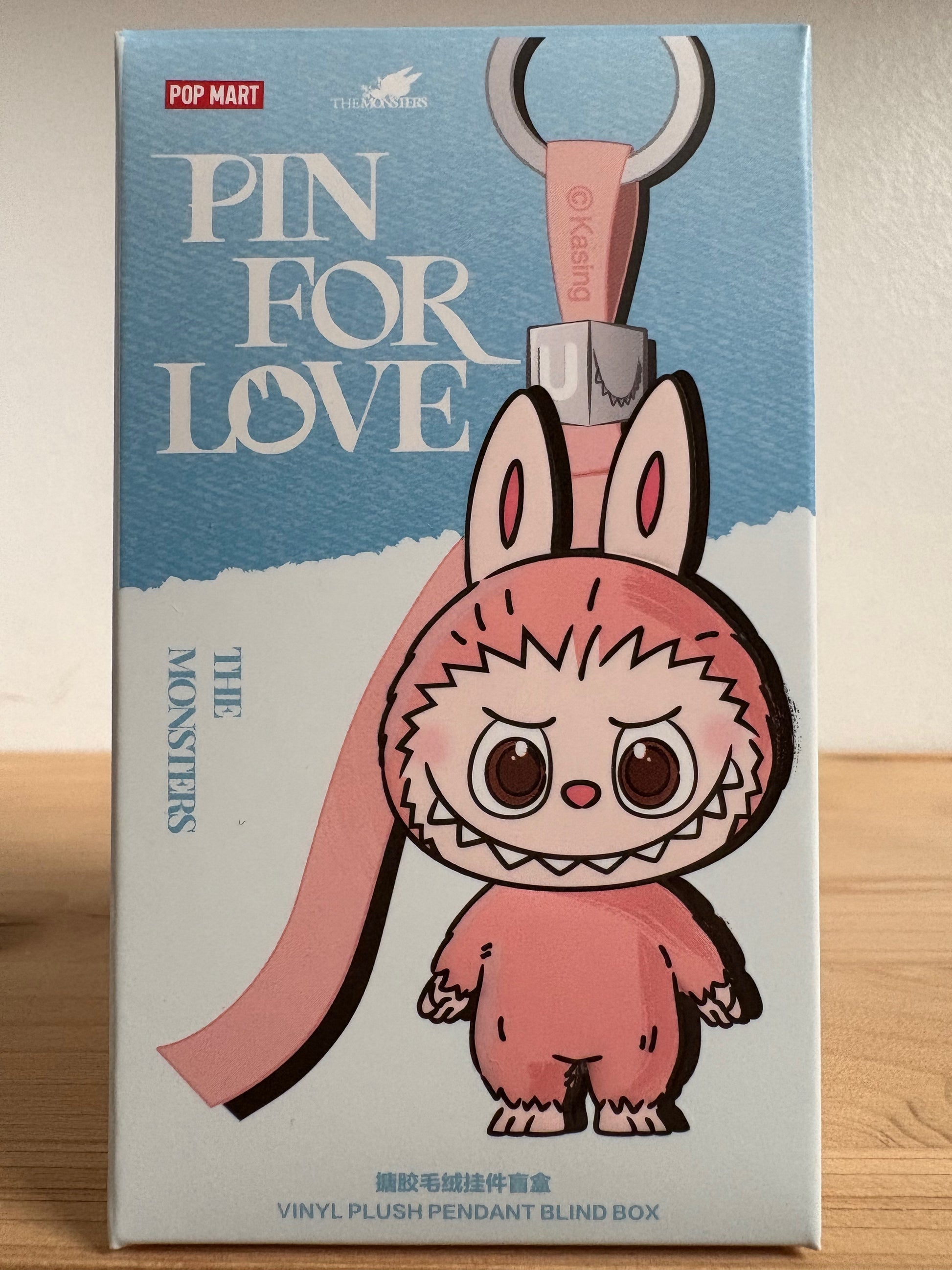 Pop Mart Labubu The Monsters Pin for Love Series Vinyl Plush Pendant Single Blind Box