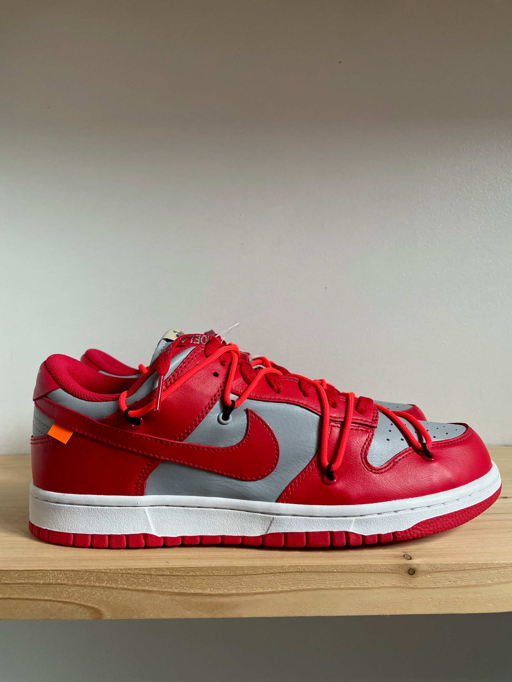 Nike Dunk Low Off-White University Red – Antwerp snkr