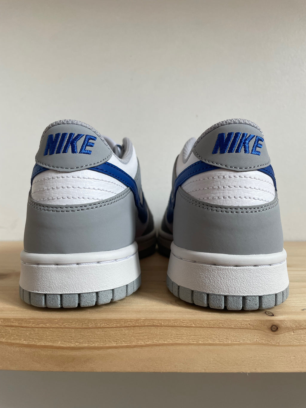 Nike Dunk Low Mini Swoosh Wolf Grey Game Royal (GS)